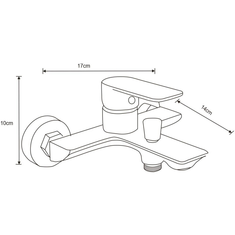 Mexen Alfa DF02 Badeset, gold - 745713DF02-50