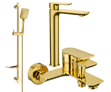 Mexen Alfa DF62 Badezimmerset, golden - 745713DF62-50