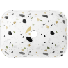 Mexen Rita Aufsatzwaschbecken 45 x 32 cm, weißer Terrazzo-Stein - 21084587