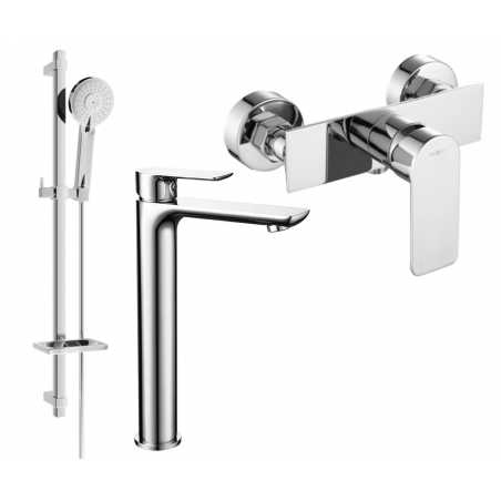 Mexen Alfa DQ40 Duschset, Chrom - 745714DQ40-00