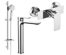 Mexen Alfa DQ40 Duschset, Chrom - 745714DQ40-00