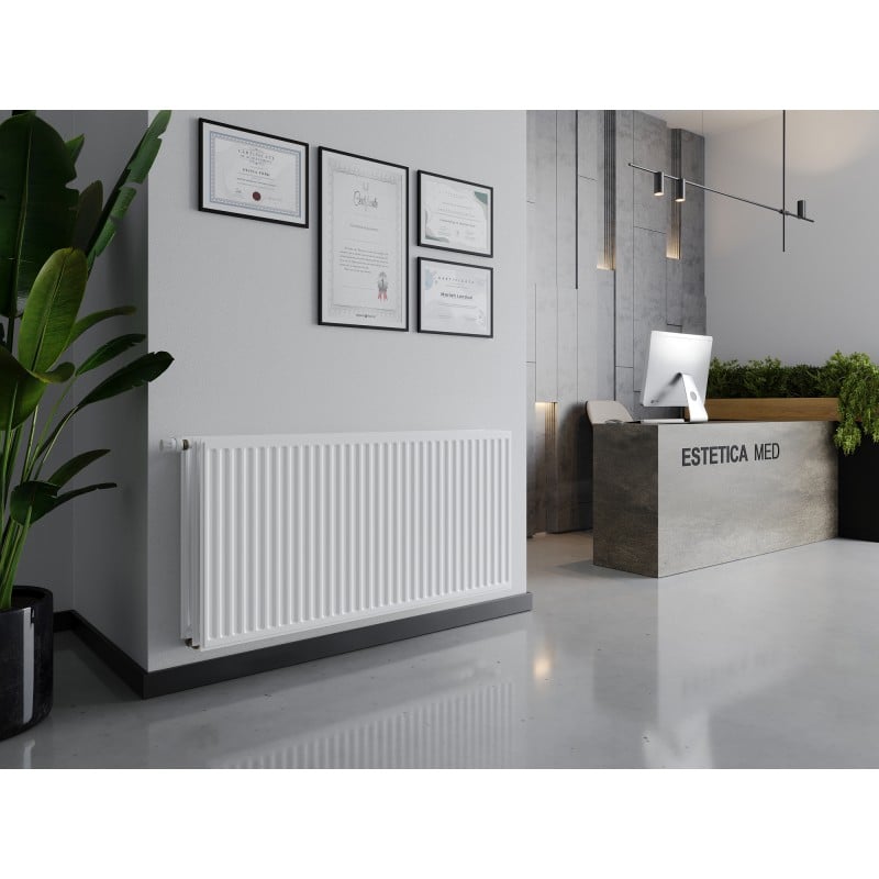 Mexen CVH30 Hygiene Plattenheizkörper 500 x 1300 mm, unterer Anschluss, 1685 W, weiß - W630H-050-130-00
