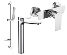 Mexen Alfa DF72 Duschset, Chrom - 745714DF72-00