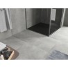 Mexen Hugo quadratische Duschwanne SMC 90 x 90 cm, schwarzer Stein - 42759090