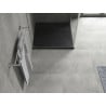 Mexen Hugo quadratische Duschwanne SMC 90 x 90 cm, schwarzer Stein - 42759090