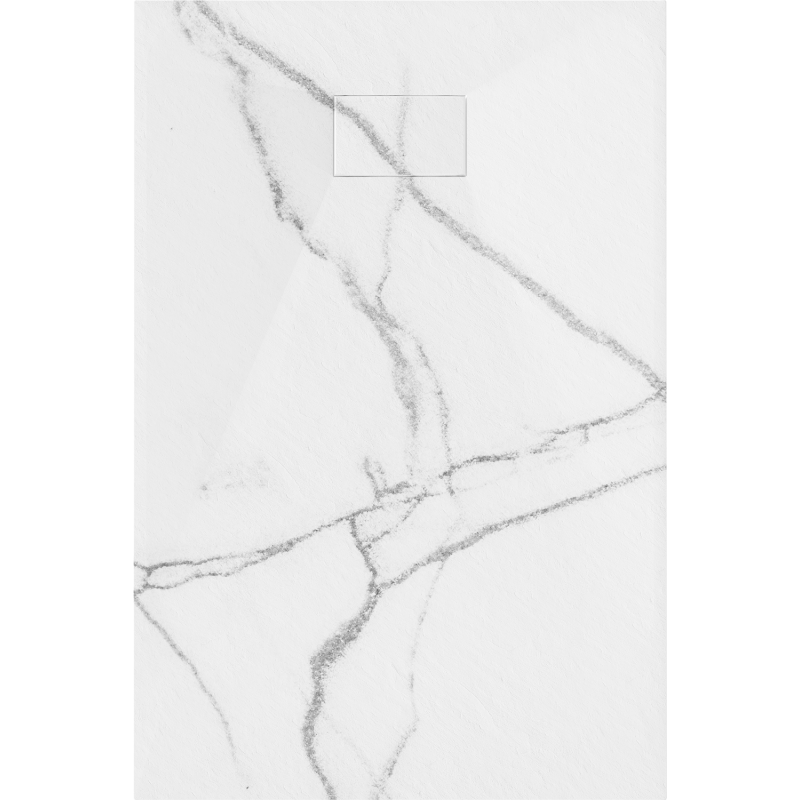 Mexen Hugo SMC-Rechteck-Duschwanne 120 x 90 cm, weißer Stein - 42159012