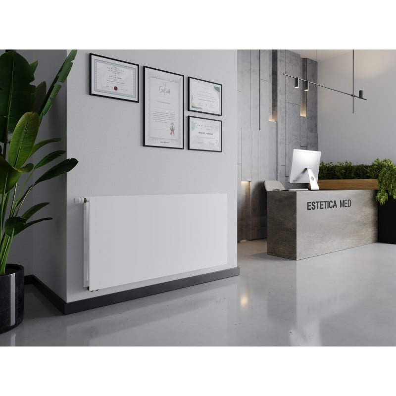 Mexen CVHF20 Hygiene Flat Plattenheizkörper 600 x 900 mm, unterer Anschluss, 903 W, weiß - W620HF-060-090-00