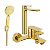 Mexen Alfa R40 Badewannenset, gold - 745713R40-50