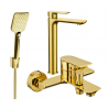Mexen Alfa R62 Badezimmerset, gold - 745713R62-50