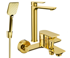 Mexen Alfa R62 Badezimmerset, gold - 745713R62-50