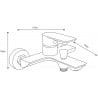 Mexen Alfa R62 Badewannen-Set, schwarz - 745713R62-70