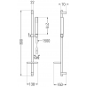 Mexen Aries DQ77 Badewannenset, schwarz - 744803DQ77-70