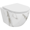 Mexen Lena WC-Schüssel Rimless mit Slim-Absenkautomatik, Duroplast, weißer Stein - 30224094