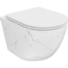 Mexen Lena WC-Schüssel Rimless mit Slim-Absenkautomatik, Duroplast, weißer Stein - 30224093