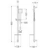 Mexen Aries DQ45 Badewannenset, Chrom - 744803DQ45-00
