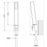 Mexen Aries R77 Wannenbatterie mit Duschset, Chrom - 74483R77-00