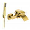 Mexen Aries R77 Badewannenarmatur mit Duschset, Gold - 74483R77-50