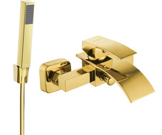 Mexen Aries R77 Badewannenarmatur mit Duschset, Gold - 74483R77-50