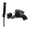 Mexen Aries R77 Badewannenarmatur mit Duschset, schwarz - 74483R77-70