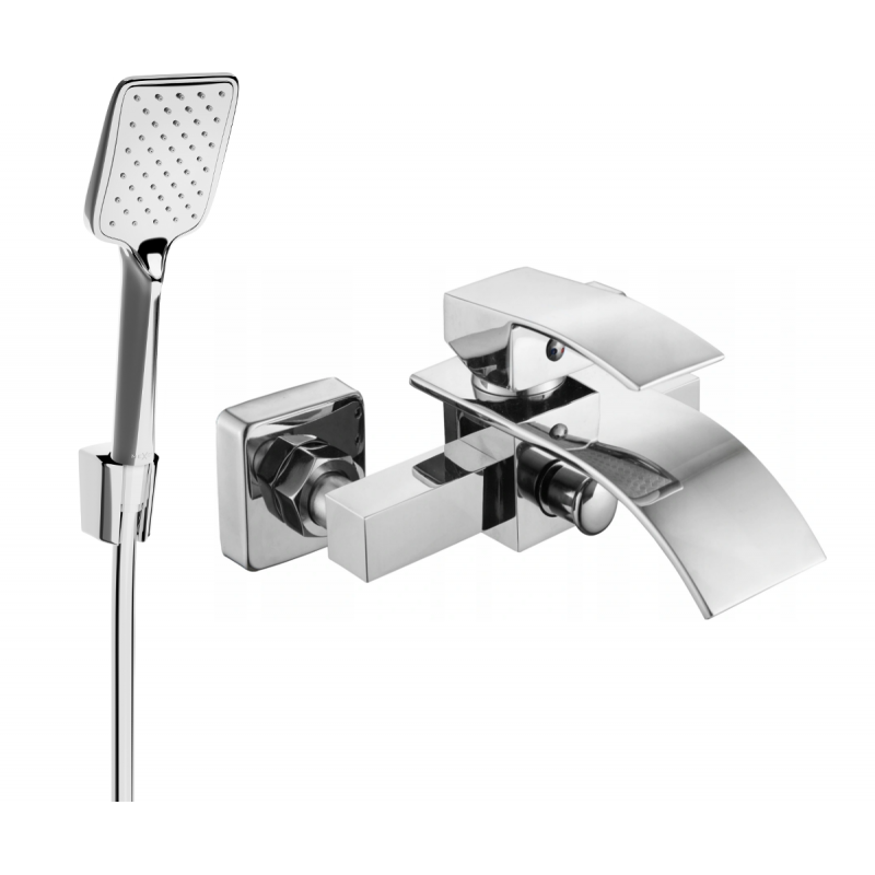 Mexen Aries R62 Badewannenarmatur mit Duschset, Chrom - 74483R62-00