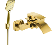 Mexen Aries R62 Badewannenarmatur mit Duschset, gold - 74483R62-50
