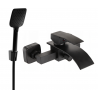 Mexen Aries R62 Badewannenarmatur mit Duschset, schwarz - 74483R62-70