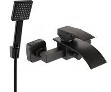 Mexen Aries R45 Badewannenarmatur mit Duschset, schwarz - 74483R45-70