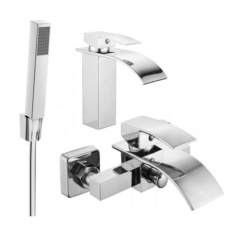 Mexen Aries R77 Badewannen-Set, Chrom - 744803R77-00