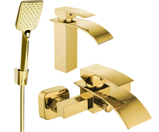 Mexen Aries R62 Badezimmerset, gold - 744803R62-50