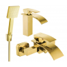 Mexen Aries R45 Badewannen-Set, golden - 744803R45-50
