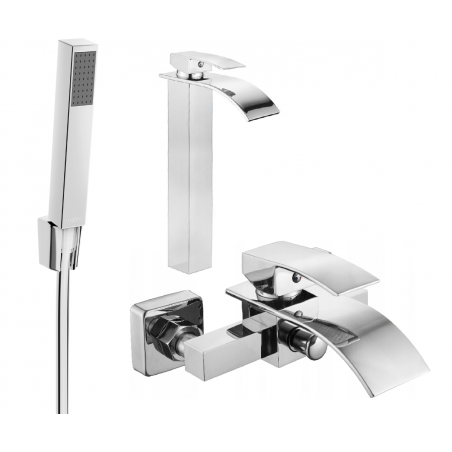 Mexen Aries R77 Badewannen-Set, Chrom - 744813R77-00