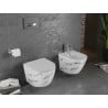 Mexen Lena Rimless WC-Schüssel mit Slim-Absenkautomatik, Duroplast, weißer Stein - 30224091
