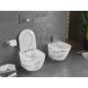Mexen Lena Rimless WC-Schüssel mit Slim-Absenkautomatik, Duroplast, weißer Stein - 30224091