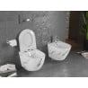 Mexen Lena WC-Schüssel Rimless mit absenkbarem Slim-Sitz, Duroplast, weißer Stein - 30224092
