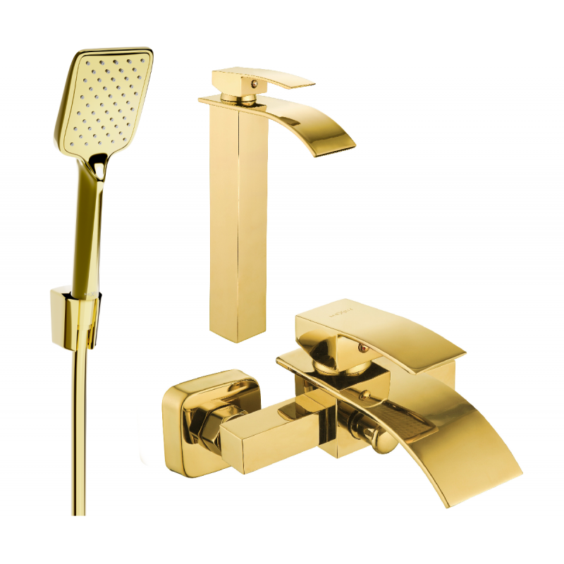 Mexen Aries R62 Badeset, Gold - 744813R62-50