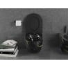 Mexen Lena WC-Schüssel Rimless mit Soft-Close-Slim-Sitz, Duroplast, schwarzer Stein - 30224098