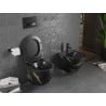Mexen Lena WC-Schüssel Rimless mit Soft-Close-Slim-Sitz, Duroplast, schwarzer Stein - 30224098