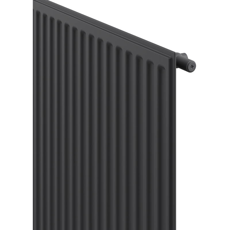 Mexen CH10 Hygiene Plattenheizkörper 600 x 1400 mm, seitlicher Anschluss, 874 W, Anthrazit - W410H-060-140-66