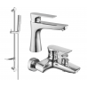 Mexen Axel DF72 Badewannen-Set, Chrom - 73803DF72-00