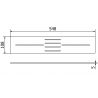 Mexen Toro Duschwannenschürze 100-120 cm, weiß - 43910020