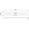 Mexen Toro Duschwannenschürze 170-200 cm, golden - 43930050