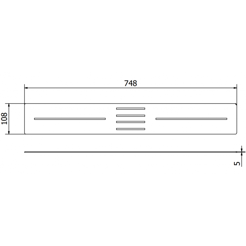 Mexen Toro Duschwannenschürze 170-200 cm, schwarz - 43930070