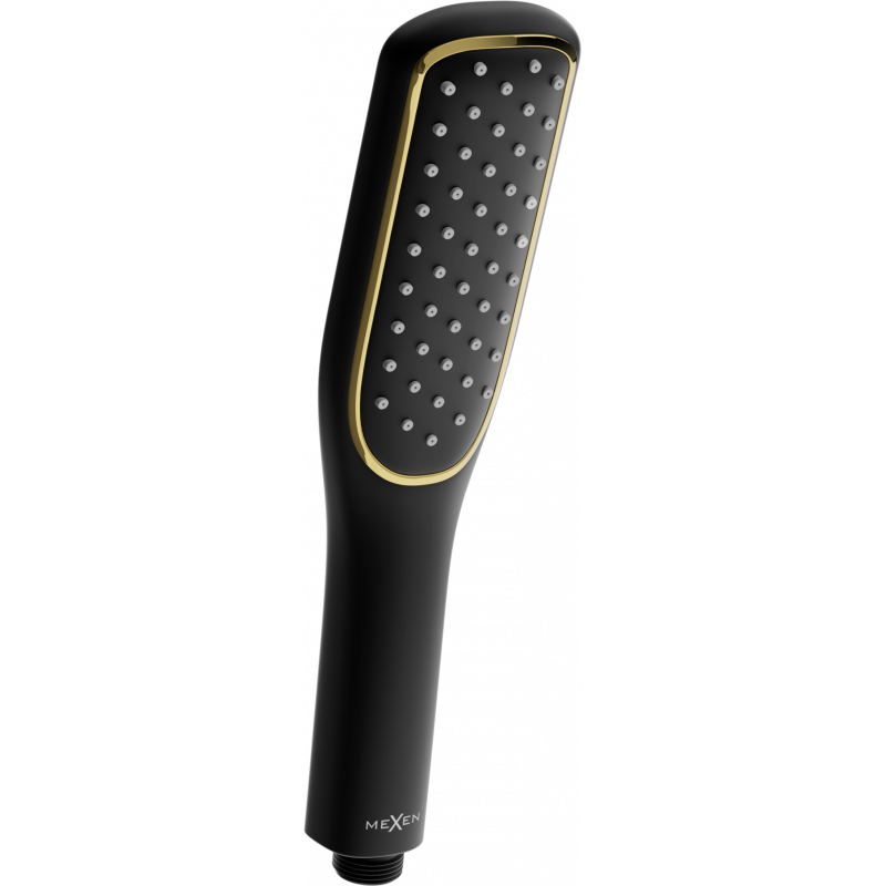 Mexen R-49 Duschkopf 1-Funktion, schwarz/gold - 79549-75