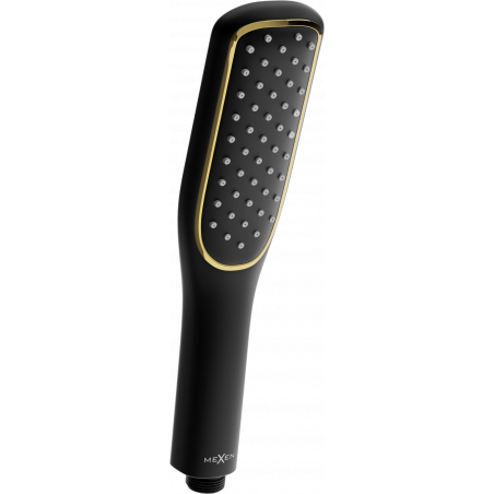 Mexen R-49 Duschkopf 1-Funktion, schwarz/gold - 79549-75