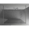 Mexen Kioto freistehende Duschwand 135x 200 cm, transparent 8 mm, Chrom - 800-135-002-01-00