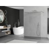 Mexen Kioto freistehende Duschwand 145 x 200 cm, transparent 8 mm, Chrom - 800-145-002-01-00