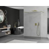 Mexen Kioto freistehende Duschwand 115 x 200 cm, transparent 8 mm, gold - 800-115-002-50-00