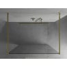 Mexen Kioto freistehende Duschwand 135 x 200 cm, transparent 8 mm, gold - 800-135-002-50-00