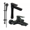 Mexen Axel DB40 Badezimmer-Set, schwarz - 73813DB40-70