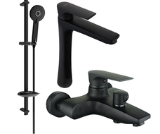Mexen Axel DB40 Badezimmer-Set, schwarz - 73813DB40-70